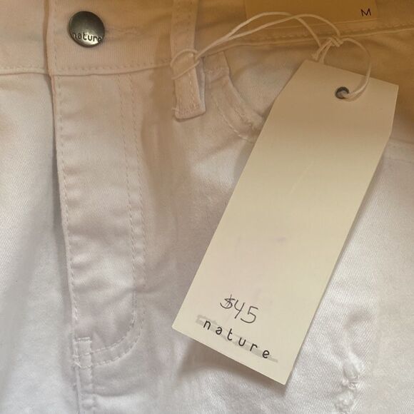 White Denim Nature Los Angeles Denim High Rise Shorts New w Tags - Picture 8 of 9